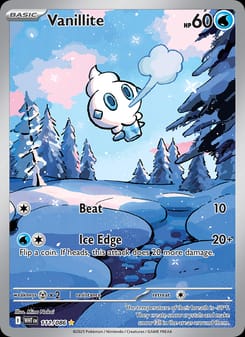 Vanillite 111/086 Illustration Rare – White Flare Pokémon card