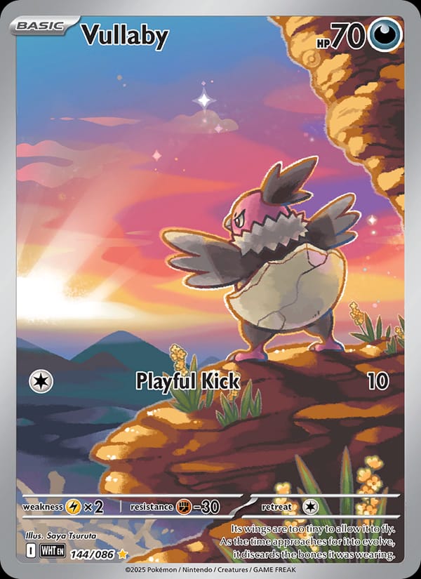 Vullaby 144/086 White Flare Pokémon card