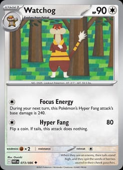 Watchog 073/086 Uncommon – White Flare Pokémon card