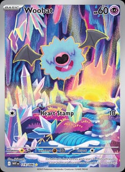 Woobat 119/086 Illustration Rare – White Flare Pokémon card