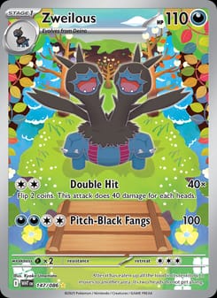 Zweilous 147/086 Illustration Rare – White Flare Pokémon card